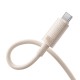 Greito įkrovimo kabelis Baseus USB į USB-C Habitat Series 2m 100W (rožinis)