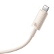 Greito įkrovimo kabelis Baseus USB į USB-C Habitat Series 2m 100W (rožinis)