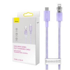 Fast Charging cable Baseus USB-C to Lightning  Explorer Series 1m, 20W (purple)