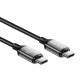 Rocoren greito įkrovimo kabelis USB-C - USB-C Retro Series 3m 100W - Pilkas