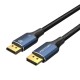 HD DisplayPort 8K kabelis 1 m ventiliacija HCHELF (mėlyna)
