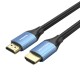 HDMI 4K HD 5 m kabelio ventiliacija ALHSJ (mėlyna)