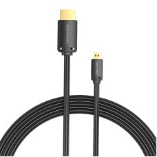 HDMI-D Male to HDMI-A Male 4K HD Cable 3m Vention AGIBI (Black)
