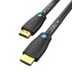 HDMI kabelis 5 m ventiliacijos AAMBJ (juodas)