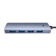 Hub 4in1 Baseus UltraJoy Lite 15cm USB-A to 4x USB 3.0 + USB-C 5V (grey) Hub 4in1 Baseus UltraJoy Lite 15cm USB-A to 4x USB 3.0 + USB-C 5V (grey)