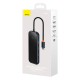 Hub 6in1 Baseus AcmeJoy series USB-C to 2xUSB 3.0 + USB 2.0 + USB-C PD + HDMI + RJ45 (dark grey)