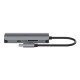 Hub 6w1 USB-C do 3x USB, USB-C, SD Card, Micro SD Card Cygnett SlimMate 100W (grey)
