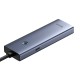 Hub Baseus UltraJoy Series Lite 4-Port 50cm (USB į USB3.0*4+Type-C5V) (szary)
