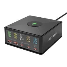 Charger Blitzwolf 868H, 2xUSB-A, 3xUSB type-C, 160W (black)