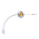 Charging Cable 3w1 Baseus USB to USB-C, USB-M, Lightning 3.5A, 1.1m (purple)