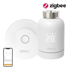 IMOU KIT-TRV1-EU-2 ZigBee termostatinės galvutės rinkinys su 6 adapteriais ir šliuzu