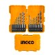 Metal, masonry and wood drill bits set INGCO AKDL11601, 16 pcs
