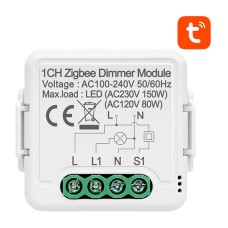 Išmanusis pritemdymo jungiklio modulis ZigBee Avatto N-ZDMS01-1 TUYA