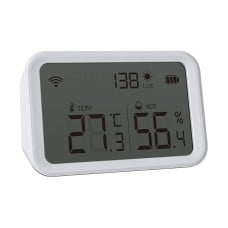 Išmanusis temperatūros ir drėgmės jutiklis NEO NAS-TH02W ZigBee Tuya su LCD ekranu