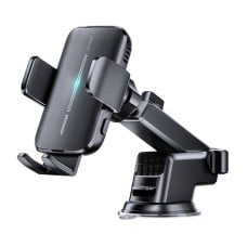 Joyroom JR-ZS245 automobilio prietaisų skydelio laikiklis su Qi indukciniu įkrovikliu (juodas)