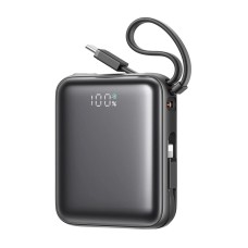 Joyroom Mini PowerBank JR-PBF27 22.5W with dual cable 10000mAh (black)