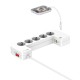 Juostelė su kabelių tvarkykle ir belaidžiu įkrovikliu LDNIO SN5311W 5AC 3USB 2M