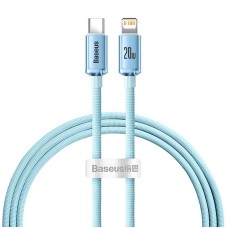 Kabel USB-C do iP Baseus Crystal Shine, 20 W, 1.2 m (niebieski)