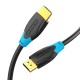 Kabelis HDMI ventiliacija AACBH 2m (juodas)