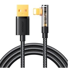 Angle Cable to USB-A / Lightning / 1.2m Joyroom S-UL012A6 (black)