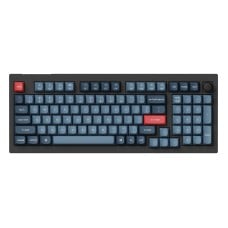 Keychron V5 Max QMK/VIA RGB rankenėlė Raudonas jungiklis belaidė mechaninė klaviatūra (juoda)