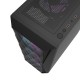 Kompiuterio dėklas Darkflash DK352 MESH + 4 aRGB ventiliatoriai (juodi)