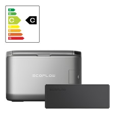 Komplektas: nešiojamas šaldytuvas EcoFlow Glacier 45 l talpos + 298 Wh baterija
