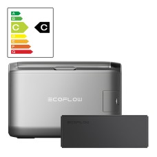 Komplektas: nešiojamas šaldytuvas EcoFlow Glacier 55 l talpos + 298 Wh baterija