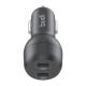 Automobilinis įkroviklis Budi 2x USB-C 40W PD - juodas