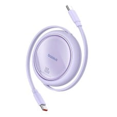 Laidas iš USB-C į USB-C Baseus Free2Draw, PD, 100 W, 1 m (violetinė)
