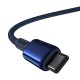 Baseus Tungsten Gold kabelis USB-C - USB-C 100W 2m - Mėlynas