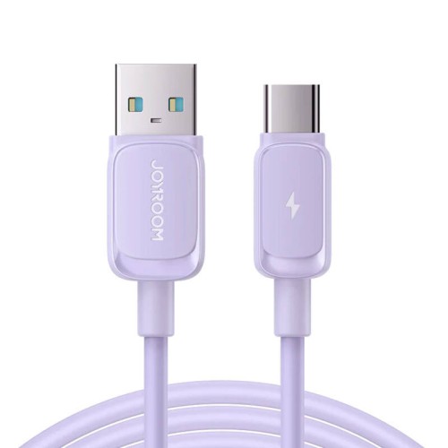 Laidas S-AC027A14 USB į USB C / 3A / 1.2m (violetinis) Laidas S-AC027A14 USB į USB C / 3A / 1.2m (violetinis)