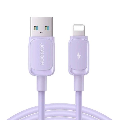 Laidas S-AL012A14 2.4A USB į Lightning / 2.4A / 1.2m (violetinis) Laidas S-AL012A14 2.4A USB į Lightning / 2.4A / 1.2m (violetinis)
