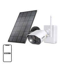 Outdoor IP camera with solar panel ZOSI C306Pro WiFi 3MP IP66