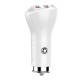 LDNIO C511Q 2USB automobilinis pakrovėjas + Lightning laidas