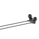 LDNIO HP04 laidinės ausinės, 3.5 mm lizdas (juodas)
