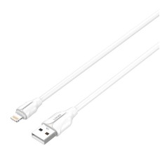 LDNIO USB - Lightning kabelis 1m - Baltas