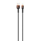LDNIO LS532, USB – žaibo 2 m kabelis (pilkai oranžinis)