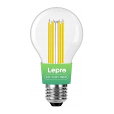 LEPRO 100094-WW-EU E27 Filament LED Bulb, 7.2W (100W), 1521 lm, 2700K, Class A
