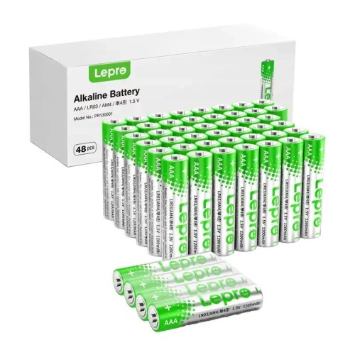 LEPRO 130001-48 AAA R3 šarminės baterijos, 48 vnt, pakuotė LEPRO 130001-48 AAA R3 šarminės baterijos, 48 vnt, pakuotė