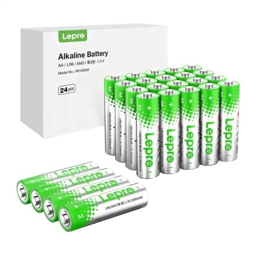 LEPRO 130002-24 AA R6 šarminės baterijos, 24 vnt, pakuotė LEPRO 130002-24 AA R6 šarminės baterijos, 24 vnt, pakuotė