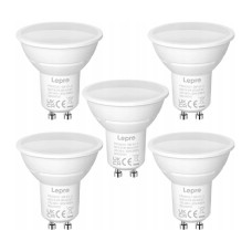 LEPRO 200057-DW-EU-5 GU10 LED Bulb, 4.5W (50W), 345 lm, 5000K, 100°, 5 pcs.