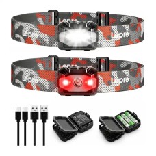 LEPRO 320023-2 USB Headlamp, 2-Pack