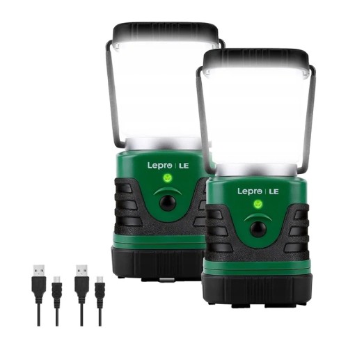 LEPRO 3300008-2 Kempingo lempa, 4400 mAh, 2 vnt, pakuotė LEPRO 3300008-2 Kempingo lempa, 4400 mAh, 2 vnt, pakuotė