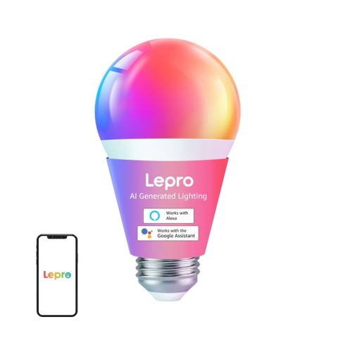 LEPRO B1 E27 LED Bulb with Bluetooth and Wi-Fi, 806 lm LEPRO B1 E27 LED Bulb with Bluetooth and Wi-Fi, 806 lm