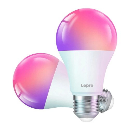 LEPRO B1-EU-2 Smart LED E27 Wi-Fi lemputė, 2 pak. LEPRO B1-EU-2 Smart LED E27 Wi-Fi lemputė, 2 pak.