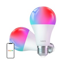 LEPRO B2-2 E27 Wi-Fi LED lemputė, 1100 lm, 2 pak.