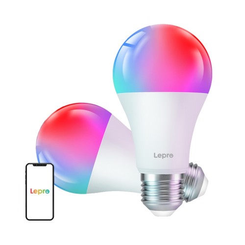 LEPRO B2-2 E27 Wi-Fi LED lemputė, 1100 lm, 2 pak. LEPRO B2-2 E27 Wi-Fi LED lemputė, 1100 lm, 2 pak.