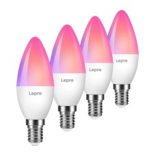LEPRO BC1-EU-4 C37 RGBCW Wi-Fi LED lemputė