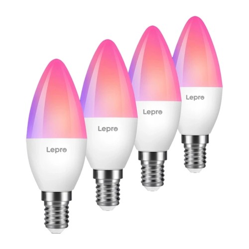 LEPRO BC1-EU-4 C37 RGBCW Wi-Fi LED lemputė LEPRO BC1-EU-4 C37 RGBCW Wi-Fi LED lemputė
